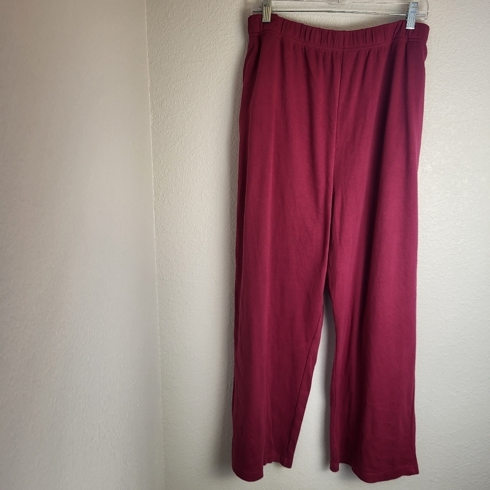 Woman Within Purple Workout Pants for Gym Or Leisure Women's Size 3X